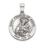 St. Francis of Assisi Medal in Sterling Silver - Sophia Jewelers