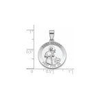 Round St. Gerard Medal in Sterling Silver - Sophia Jewelers