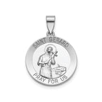 Round St. Gerard Medal in Sterling Silver - Sophia Jewelers