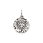 Antique Round Holy Spirit Medal in Sterling Silver - Sophia Jewelers