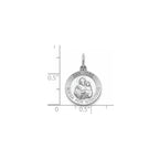 Round San Jose Medal in Sterling Silver - Sophia Jewelers