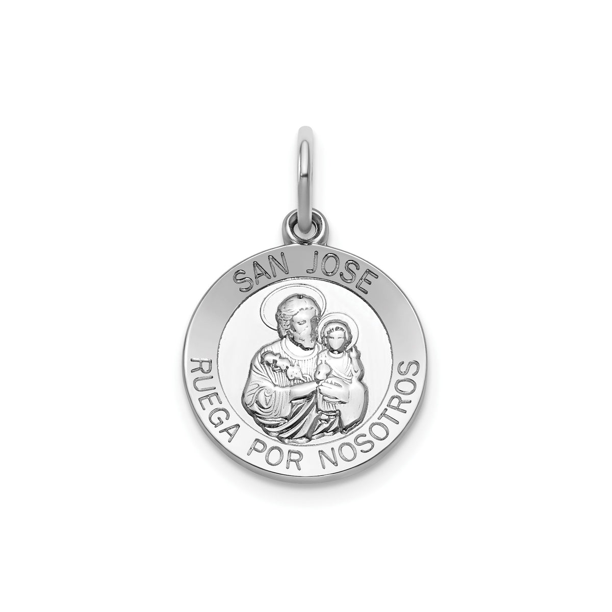 Round San Jose Medal in Sterling Silver - Sophia Jewelers Main image