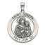 Antique Round St. Joseph Medal in Sterling Silver - Sophia Jewelers