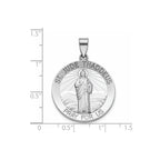 Round St. Jude Thaddeus Medal in Sterling Silver, 25.25mm - Sophia Jewelers