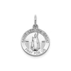 Round St. Leo Medal in Sterling Silver - Sophia Jewelers