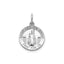 Round St. Leo Medal in Sterling Silver - Sophia Jewelers