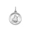 Round St. Lucy Medal in Sterling Silver - Sophia Jewelers