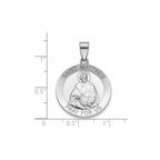 Round St. Matthew Medal in Sterling Silver, 22mm - Sophia Jewelers