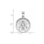Round Miraculous Medal in Sterling Silver, 22mm - Sophia Jewelers
