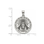 Antique Round Miraculous Medal in Sterling Silver, 25.25mm - Sophia Jewelers