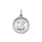 Round Perpetual Help-Spanish Medal in Sterling Silver - Sophia Jewelers