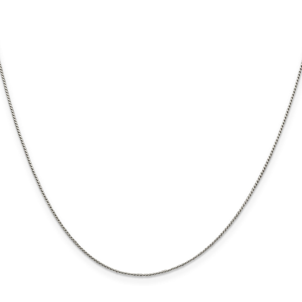 Sterling Silver .95mm Round Franco Chain With 2in Extension