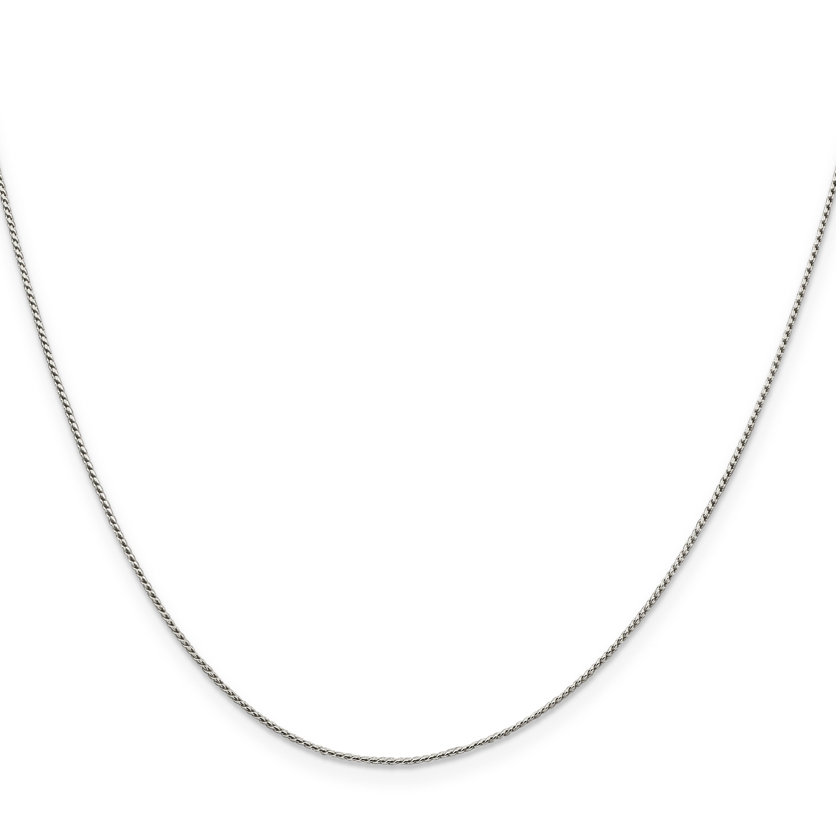 Sterling Silver .95mm Round Franco Chain With 2in Extension