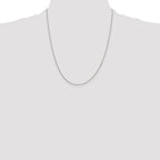 Sterling Silver .95mm Round Franco Chain With 2in Extension