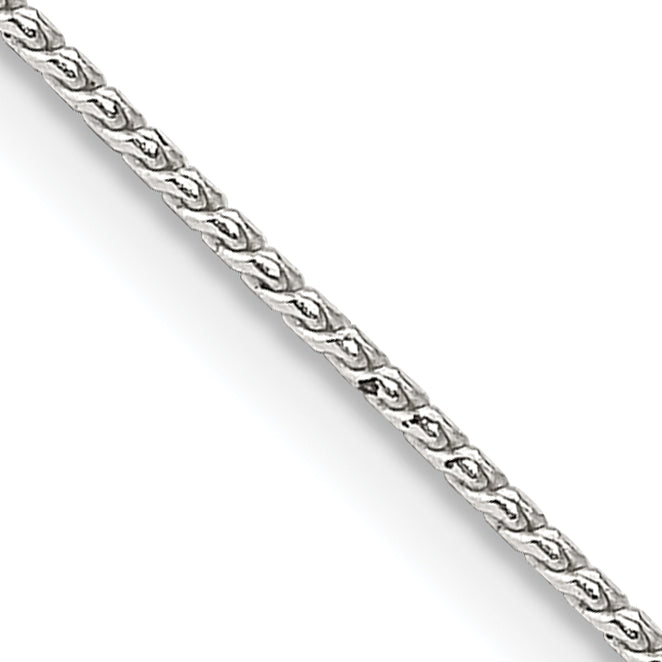 Sterling Silver .95mm Round Franco Chain With 2in Extension