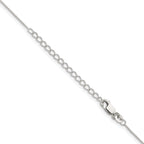 Sterling Silver .95mm Round Franco Chain With 2in Extension
