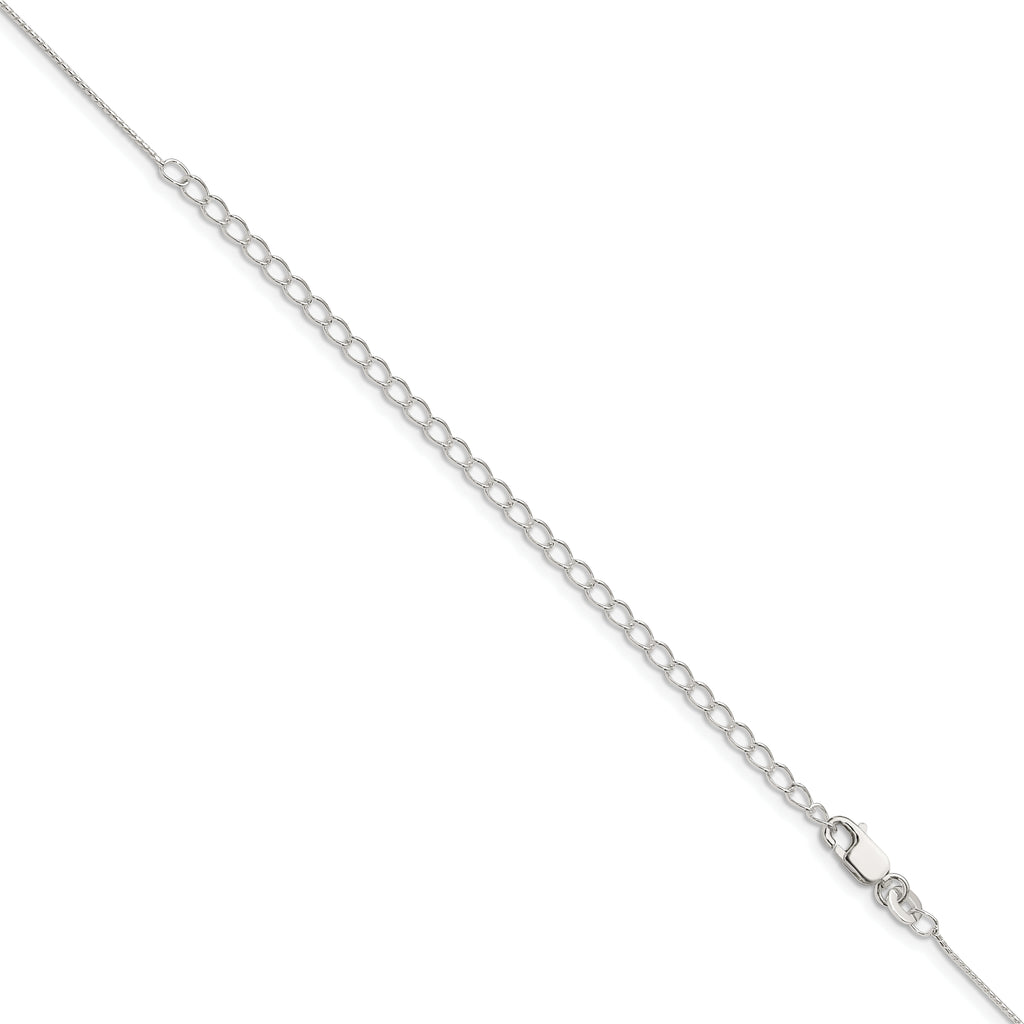 Sterling Silver .95mm Round Franco Chain With 2in Extension