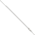 Sterling Silver .95mm Round Franco Chain With 2in Extension