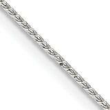 Franco Chain in Sterling Silver, 0.95mm, 9–30 Inch
