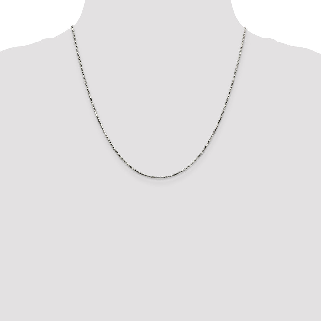 Sterling Silver 1mm Round Franco Chain