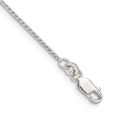 Round Franco Chain in Sterling Silver, 1mm, 9–30 Inch