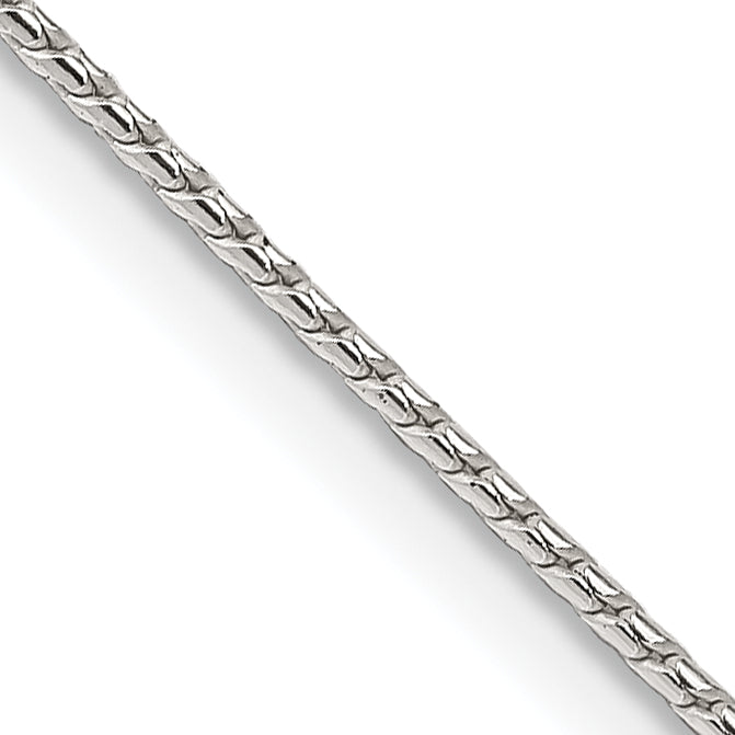Round Franco Chain in Sterling Silver, 1mm Secondary image