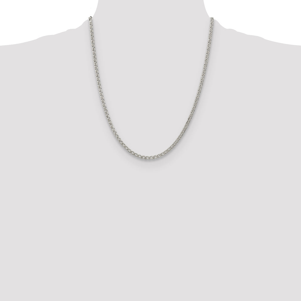 Sterling Silver 3.3mm Rambo Chain