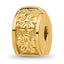 Sterling Silver Reflections Gold-plated Floral Hinged Clip Bead