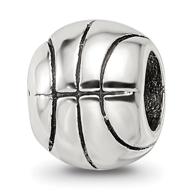 Sterling Silver Reflections Basketball Bead Main image