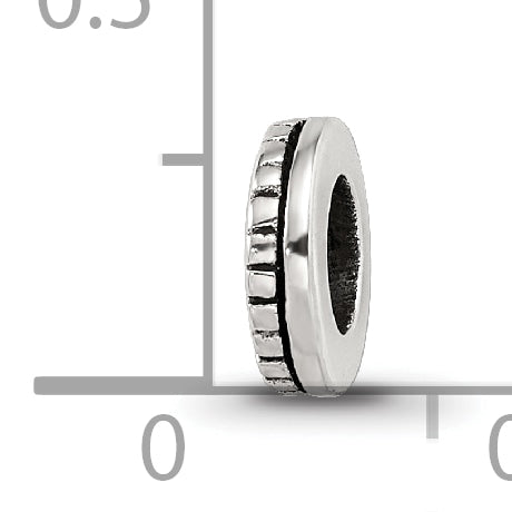 Sterling Silver Reflections Notched Spacer Bead