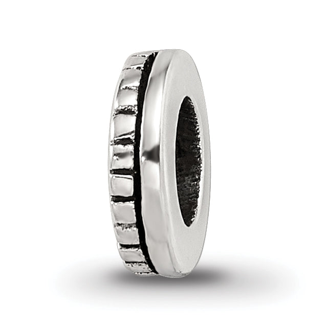 Sterling Silver Reflections Notched Spacer Bead