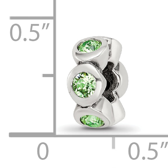 Sterling Silver Reflections August Preciosa Crystal Birthstone Bead