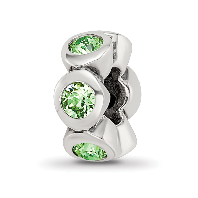 Sterling Silver Reflections August Preciosa Crystal Birthstone Bead Main image
