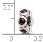 Sterling Silver Reflections January Preciosa Crystal Birthstone Bead