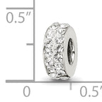 Sterling Silver Reflections April Double Row Preciosa Crystal Bead