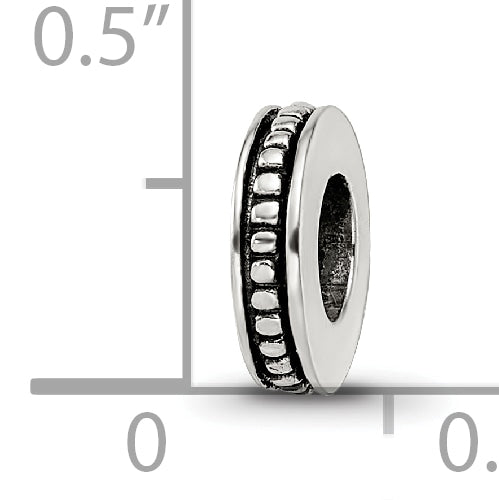 Sterling Silver Reflections Notched Spacer Bead