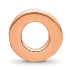 Sterling Silver Reflections Rose Gold-plated Spacer Bead