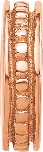 Sterling Silver Reflections Rose Gold-plated Spacer Bead