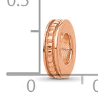 Sterling Silver Reflections Rose Gold-plated Spacer Bead