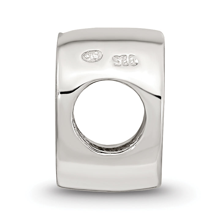 Sterling Silver Reflections Letter D Script Bead
