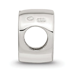Sterling Silver Reflections Letter D Script Bead