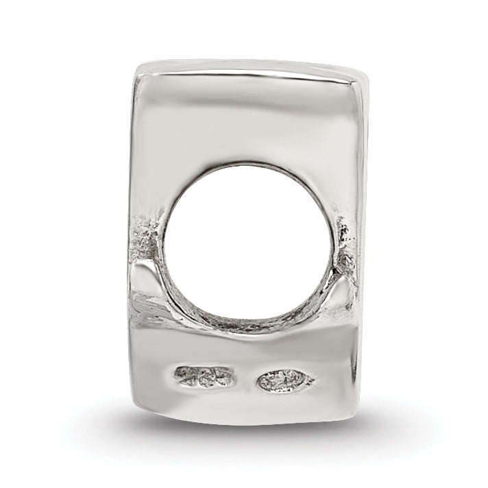 Sterling Silver Reflections Letter J Script Bead
