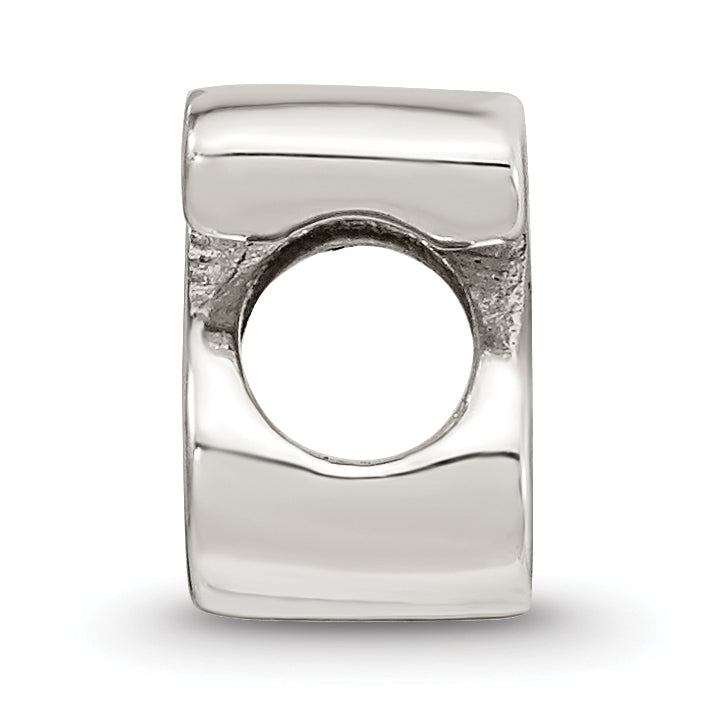 Sterling Silver Reflections Letter S Script Bead