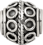 Sterling Silver Reflections Decorative Bali Bead