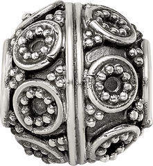 Sterling Silver Reflections Decorative Bali Bead
