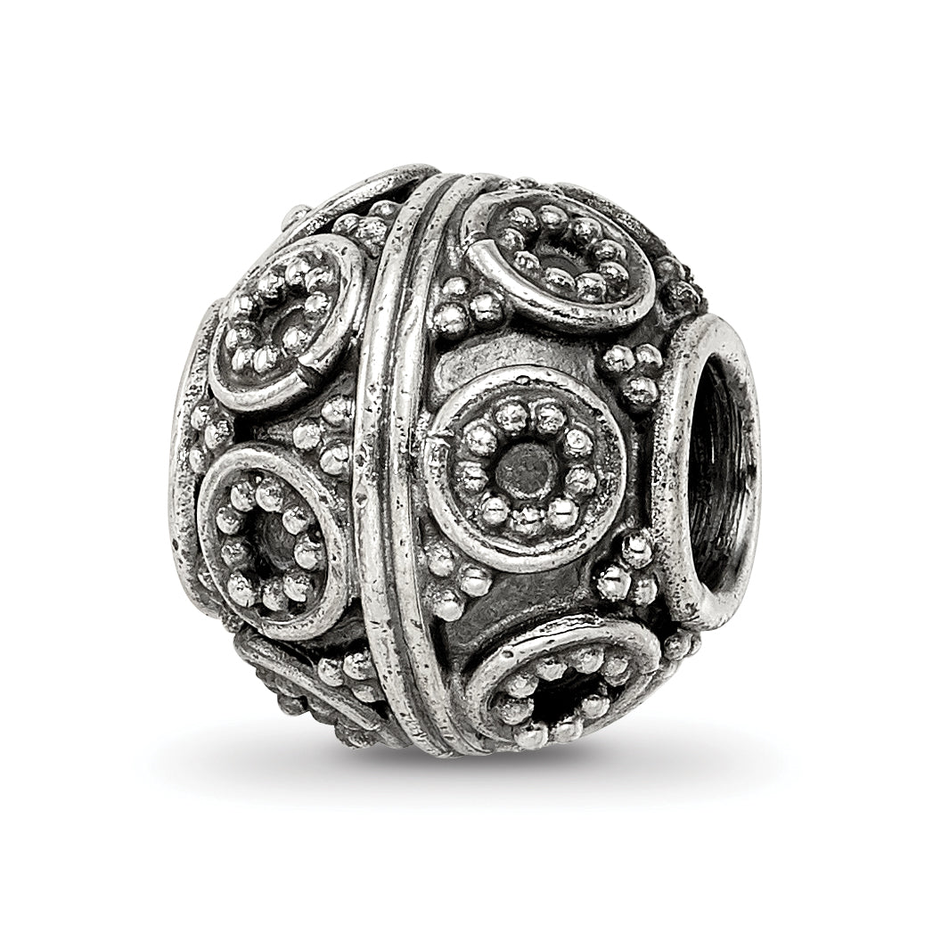 Sterling Silver Reflections Decorative Bali Bead Main image