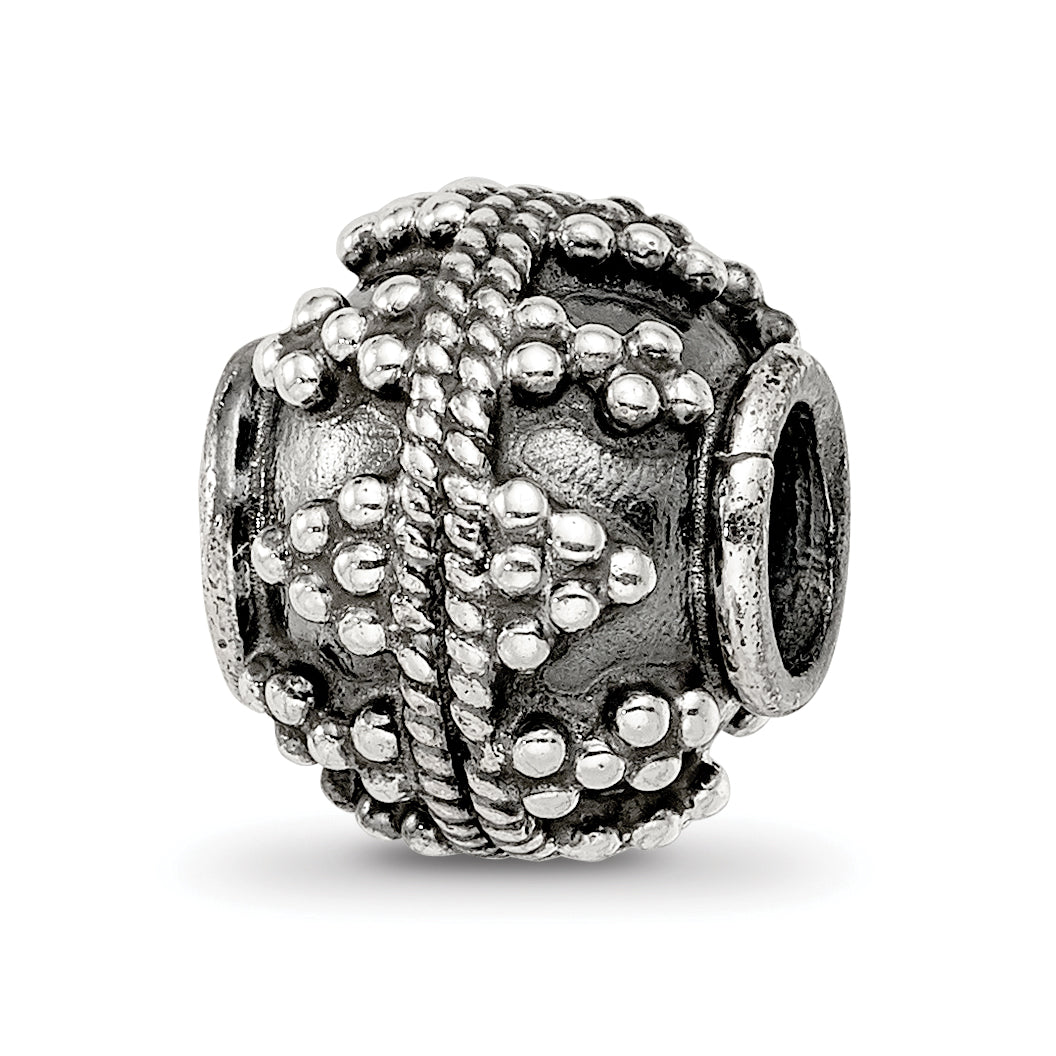 Sterling Silver Reflections Decorative Bali Bead Main image
