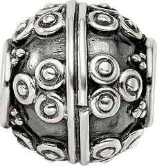 Sterling Silver Reflections Decorative Bali Bead