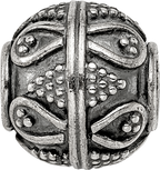 Sterling Silver Reflections Decorative Bali Bead