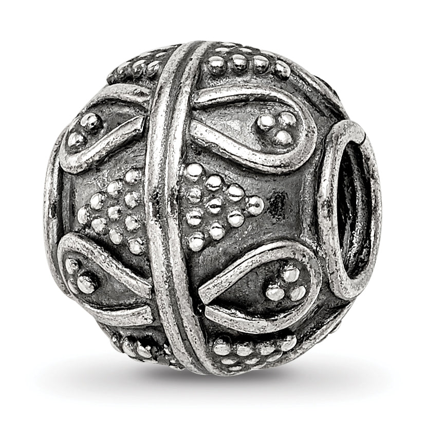 Sterling Silver Reflections Decorative Bali Bead Main image